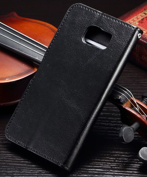 Samsung Galaxy S7 Edge Crazy Horse Flip Hoesje Zwart afbeelding 5