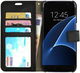 Samsung Galaxy S7 Edge Crazy Horse Flip Hoesje Zwart afbeelding 1