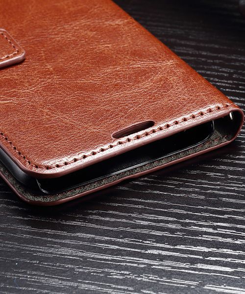 Samsung Galaxy S7 Bookcase Flip Hoesje Met Pasjes Bruin afbeelding 6