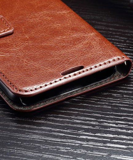 Samsung Galaxy S7 Bookcase Flip Hoesje Met Pasjes Bruin afbeelding 6