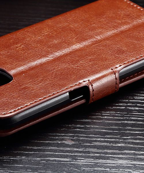 Samsung Galaxy S7 Bookcase Flip Hoesje Met Pasjes Bruin afbeelding 8