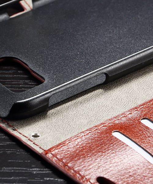 Samsung Galaxy S7 Bookcase Flip Hoesje Met Pasjes Bruin afbeelding 9