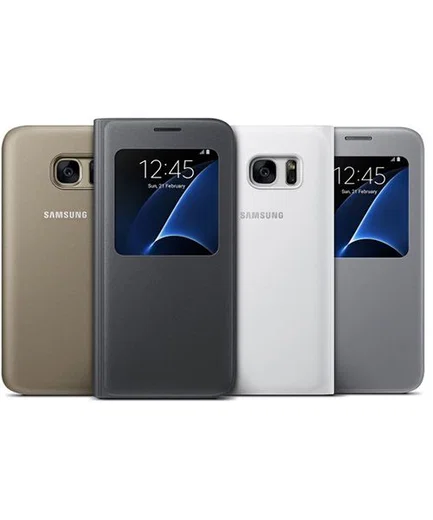 Samsung Galaxy S7 S-View Cover Zilver Origineel afbeelding 4