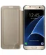 Samsung Galaxy S7 Edge Clear View Flip Case Goud afbeelding 2