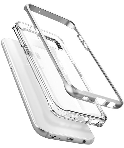 Spigen Neo Hybrid Crystal Samsung Galaxy S7 Edge Hoesje Satin Silver afbeelding 2