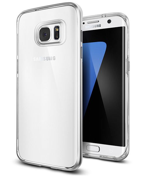 Spigen Neo Hybrid Crystal Samsung Galaxy S7 Edge Hoesje Satin Silver afbeelding 5