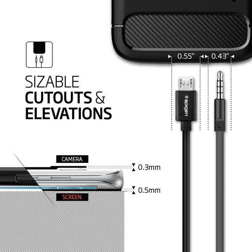 Spigen Rugged Armor Samsung Galaxy S7 Edge Hoesje Zwart afbeelding 6