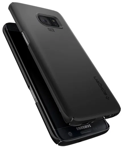 Spigen Thin Fit Hoesje Samsung Galaxy S7 Edge Black afbeelding 3