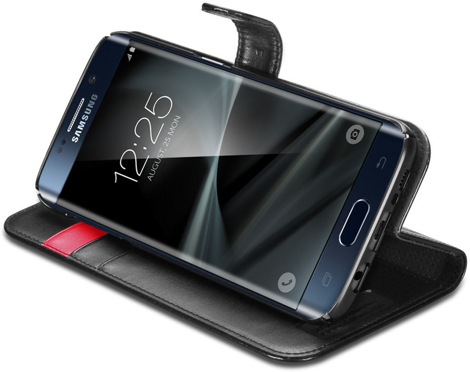 Spigen Wallet S Flip Hoesje Samsung Galaxy S7 Edge Black afbeelding 7