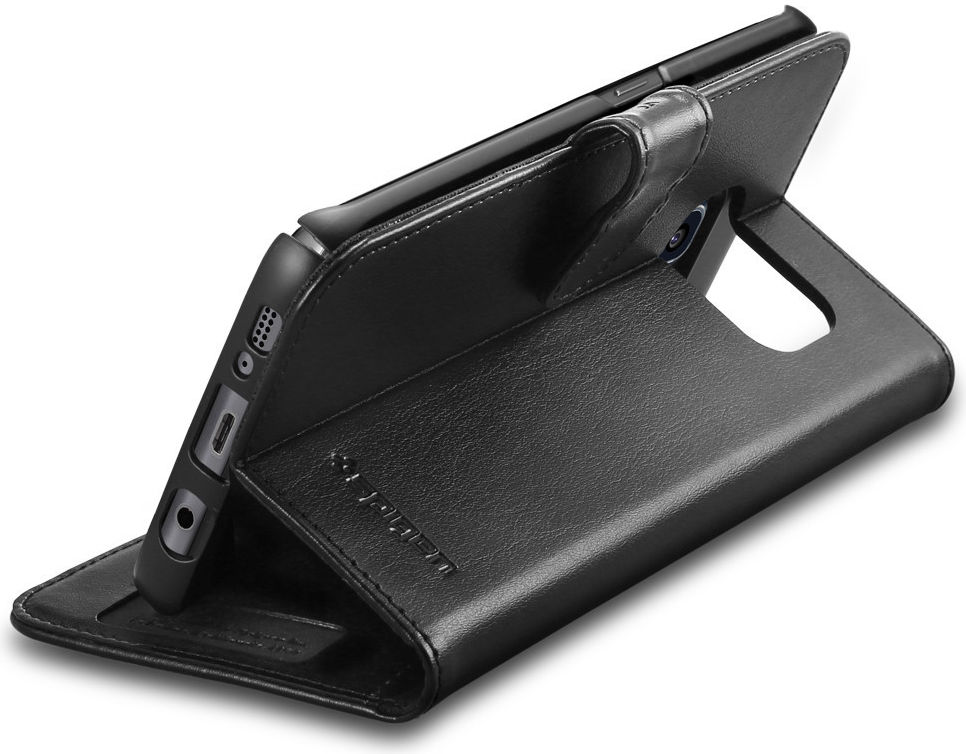 Spigen Wallet S Flip Hoesje Samsung Galaxy S7 Edge Black afbeelding 8