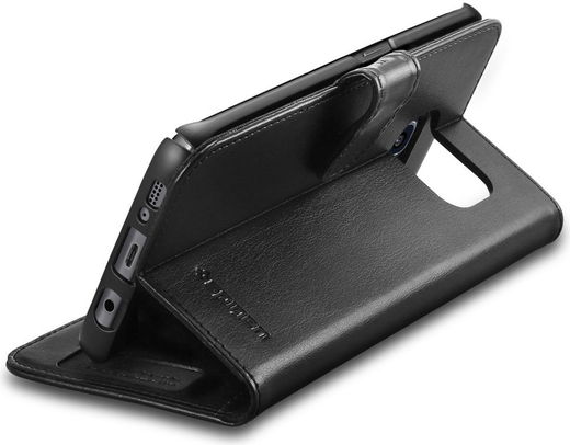 Spigen Wallet S Flip Hoesje Samsung Galaxy S7 Edge Black afbeelding 8
