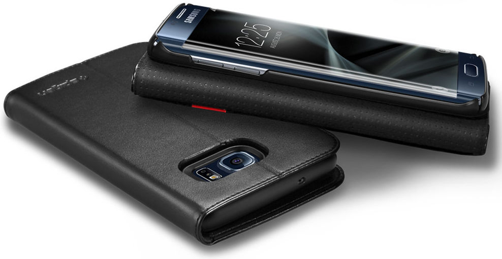 Spigen Wallet S Flip Hoesje Samsung Galaxy S7 Edge Black afbeelding 9