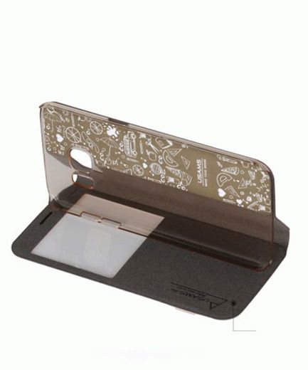 USAMS Muge Series Samsung Galaxy S7 Edge Stand Bookcase Goud afbeelding 4