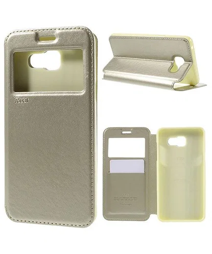 Samsung Galaxy A5 (2016) Window View Hoesje Goud afbeelding 1