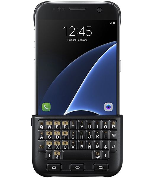Samsung Galaxy S7 Keyboard Cover Zwart Origineel afbeelding 1