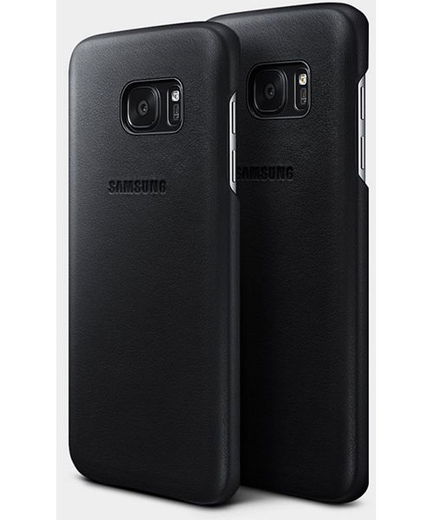 Samsung Galaxy S7 Leather Cover Zwart Origineel afbeelding 4
