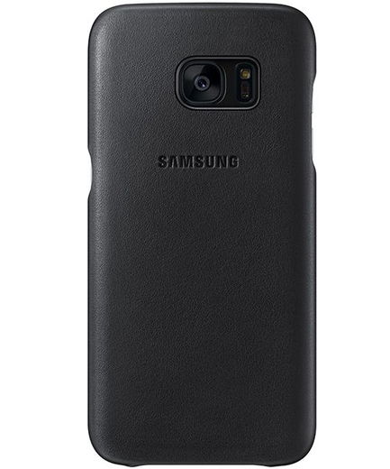 Samsung Galaxy S7 Leather Cover Zwart Origineel afbeelding 1
