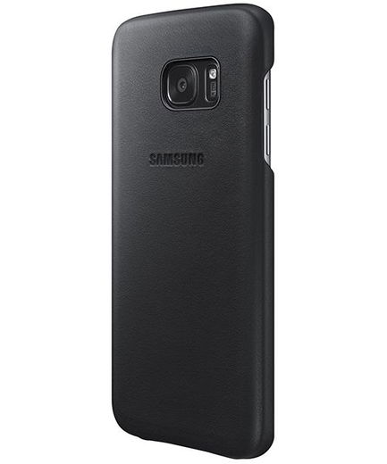 Samsung Galaxy S7 Leather Cover Zwart Origineel afbeelding 2