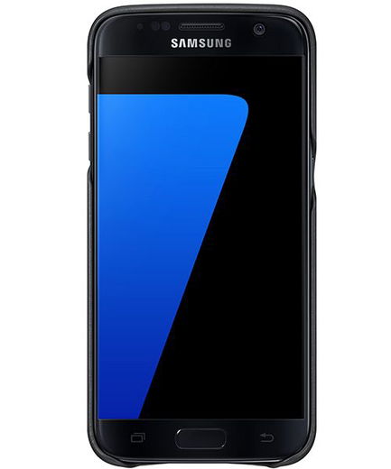 Samsung Galaxy S7 Leather Cover Zwart Origineel afbeelding 3