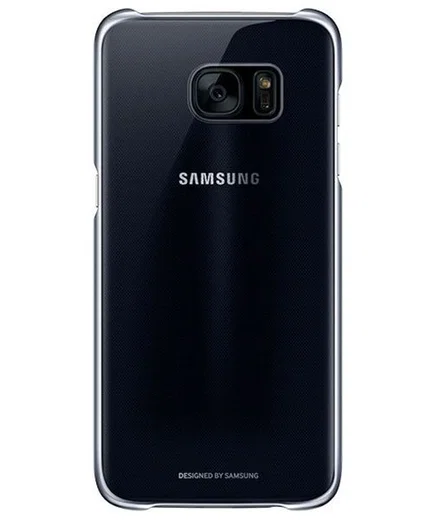 Samsung Galaxy S7 Edge Clear Cover Zwart Origineel afbeelding 2