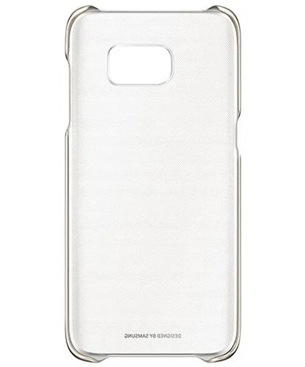 Samsung Galaxy S7 Edge Clear Cover Goud Origineel afbeelding 4