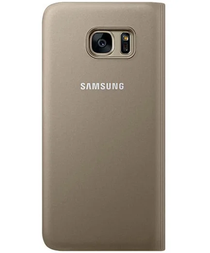 Samsung Galaxy S7 Edge Portemonnee Hoesje Goud Origineel afbeelding 5