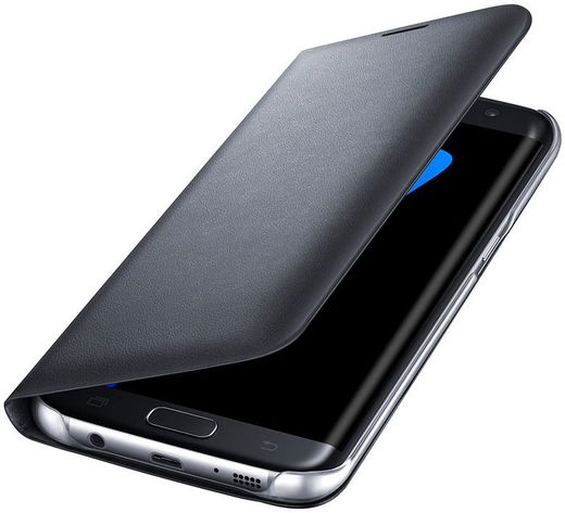 Samsung Galaxy S7 Edge Led View Hoesje Zwart Origineel afbeelding 3