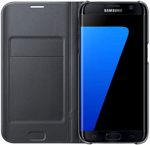 Samsung Galaxy S7 Edge Led View Hoesje Zwart Origineel afbeelding 2