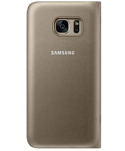 Samsung Galaxy S7 Edge Led View Hoesje Goud Origineel afbeelding 4