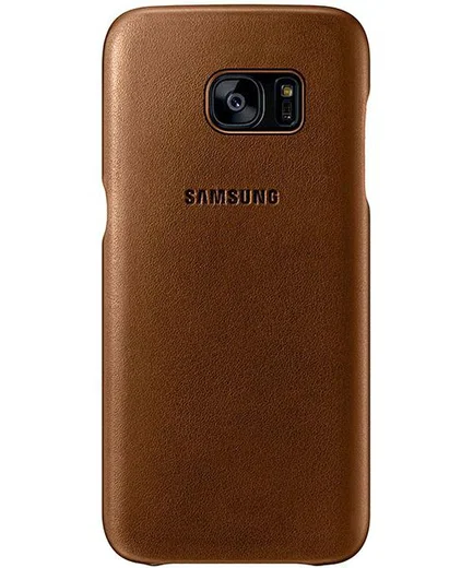 Samsung Galaxy S7 Edge Cover Bruin Origineel afbeelding 1