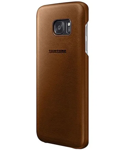 Samsung Galaxy S7 Edge Cover Bruin Origineel afbeelding 2