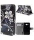 Samsung Galaxy J3 (2016) Portemonnee Hoesje White Flower afbeelding 1