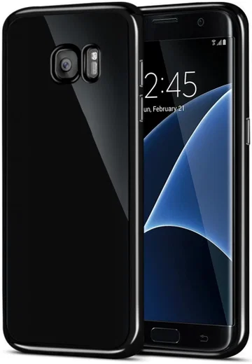 Samsung Galaxy S7 Edge TPU Hoesje Zwart afbeelding 1