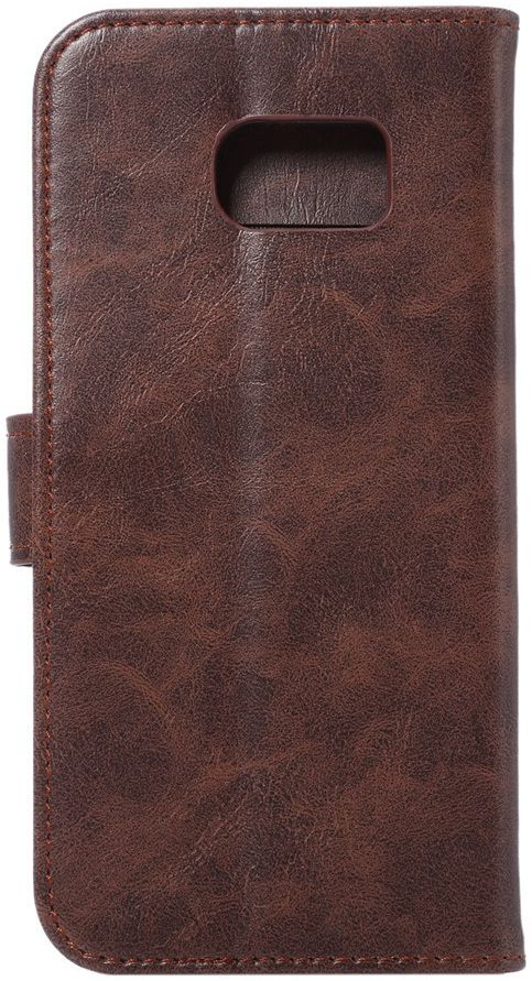 Samsung Galaxy S7 Edge Portemonnee Bookcase Hoesje Coffee afbeelding 7