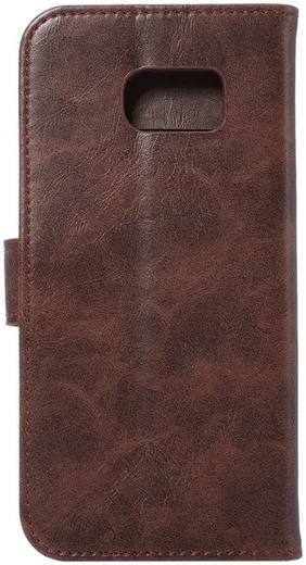 Samsung Galaxy S7 Edge Portemonnee Bookcase Hoesje Coffee afbeelding 7