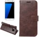Samsung Galaxy S7 Edge Portemonnee Bookcase Hoesje Coffee afbeelding 9