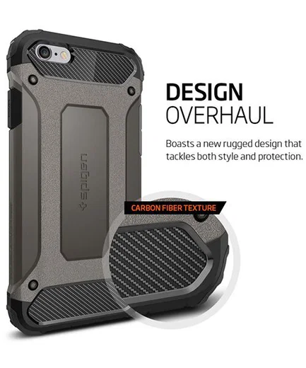 Spigen Tough Armor Tech Case Apple iPhone 6S Gunmetal afbeelding 2