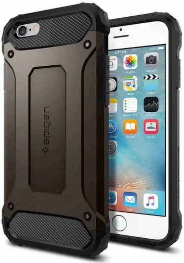 Spigen Tough Armor Tech Case Apple iPhone 6S Gunmetal afbeelding 1