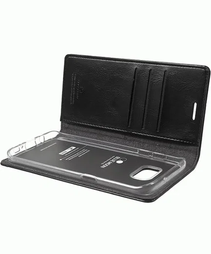 Mercury Portemonnee Flip Hoesje Samsung Galaxy S7 Edge Zwart afbeelding 6