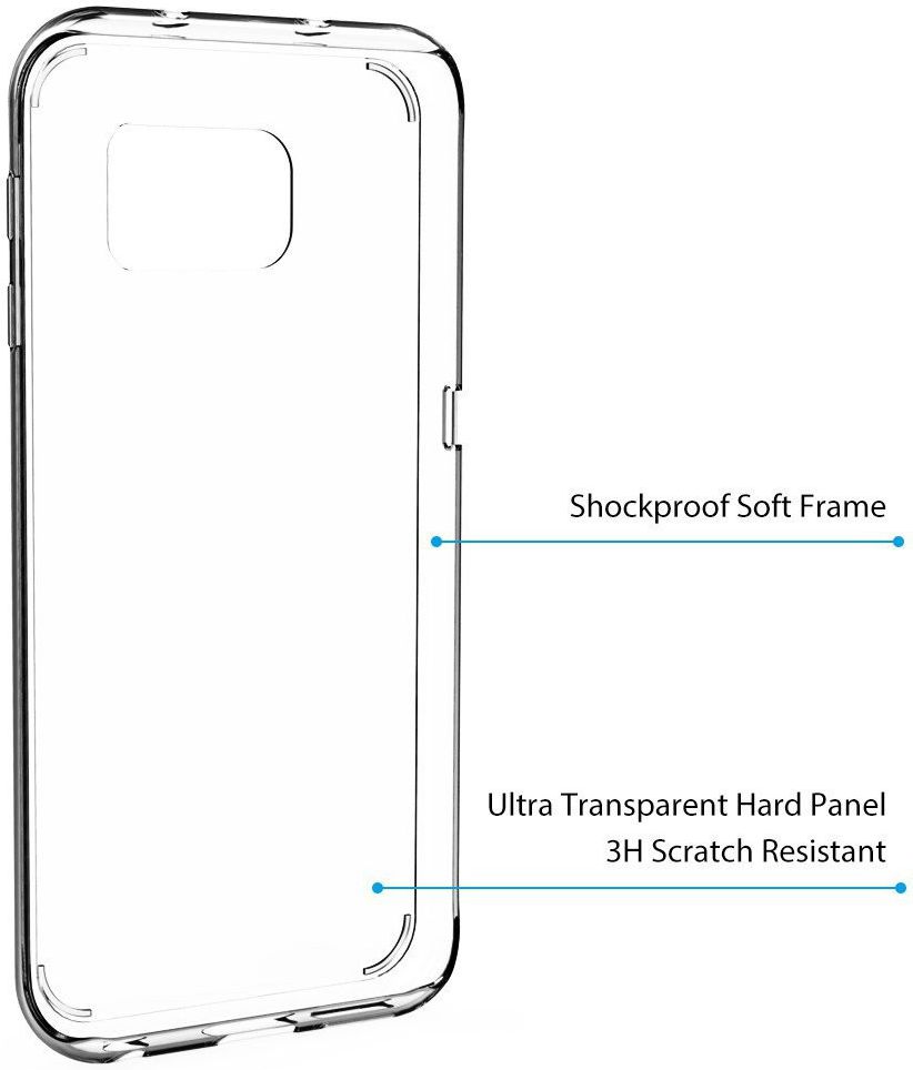 Samsung Galaxy S7 Edge Glanzend TPU Hoesje Transparant afbeelding 5