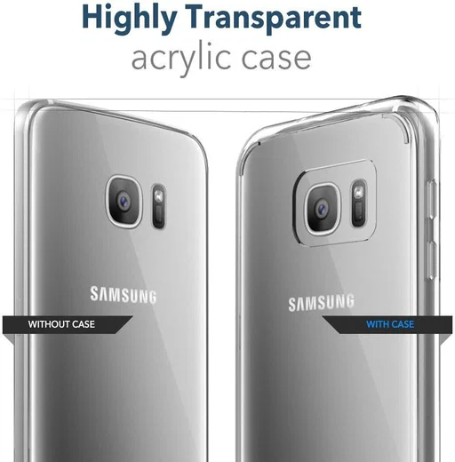 Samsung Galaxy S7 Edge Glanzend TPU Hoesje Transparant afbeelding 6