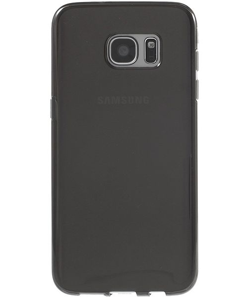 Samsung Galaxy S7 Edge Glanzend TPU Hoesje Grijs afbeelding 2