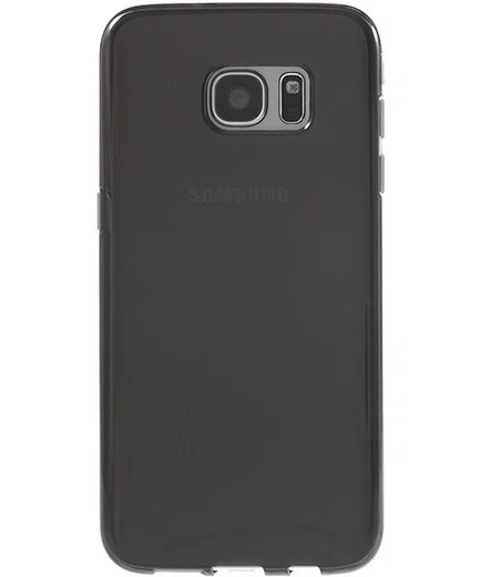 Samsung Galaxy S7 Edge Glanzend TPU Hoesje Grijs afbeelding 2