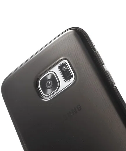 Samsung Galaxy S7 Edge Glanzend TPU Hoesje Grijs afbeelding 6