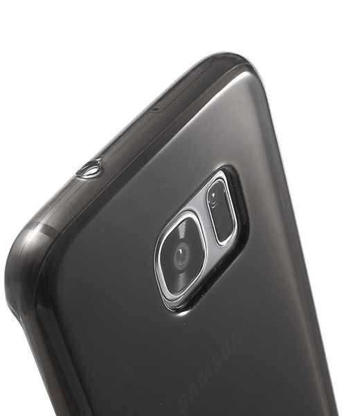 Samsung Galaxy S7 Edge Glanzend TPU Hoesje Grijs afbeelding 7