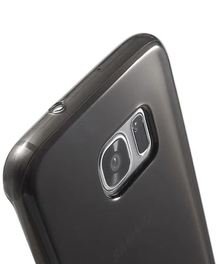 Samsung Galaxy S7 Edge Glanzend TPU Hoesje Grijs afbeelding 7