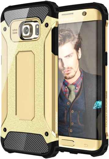 Samsung Galaxy S7 Edge Cool Armor Hoesje Goud afbeelding 1
