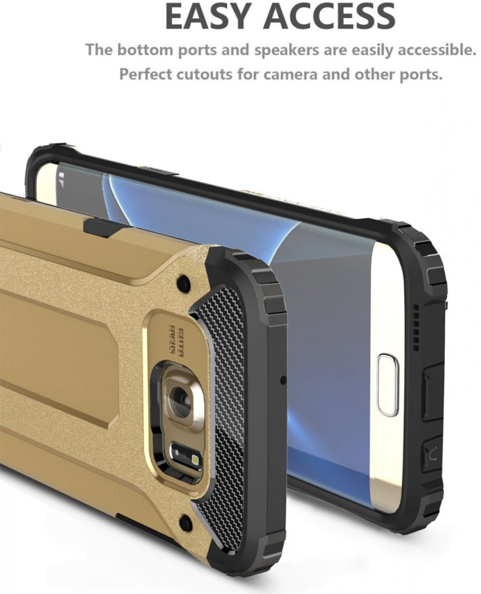 Samsung Galaxy S7 Edge Cool Armor Hoesje Goud afbeelding 5