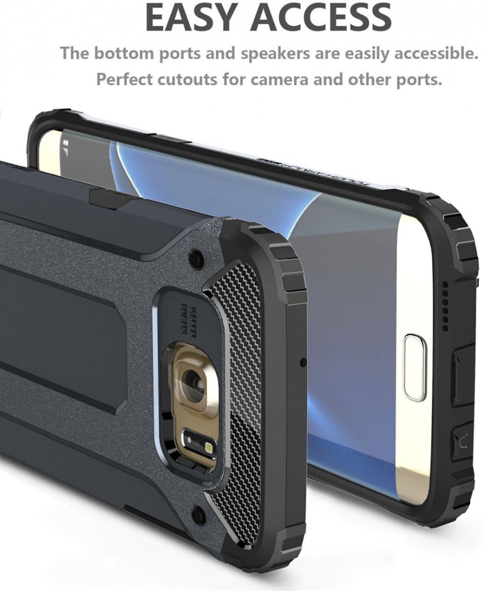 Samsung Galaxy S7 Edge Cool Armor Hoesje Blauw afbeelding 7