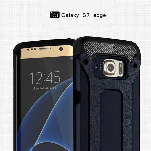 Samsung Galaxy S7 Edge Cool Armor Hoesje Blauw afbeelding 5